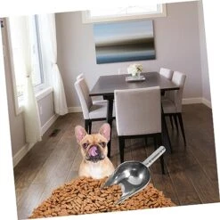 PATKAW 3pcs Pet Feeding Scoop Stainless Steel Pet Feeder Pet Food Scoop 1/2 Cup Scoop Dog Food Scooper Feed Scoop Aluminum Scoop Metal Dog Food Shovel Dog Food Spoon Ice Machine Thicken -Purritos Shop 519SuMowhEL
