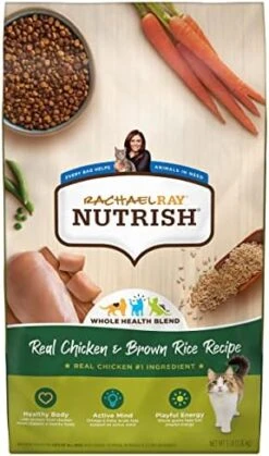 Rachael Ray Nutrish Premium Natural Dry Cat Food, Real Chicken & Brown Rice Recipe, 14 Pounds (Packaging May Vary) -Purritos Shop 51Axm 1hMJL. AC