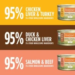 Instinct Original Grain Free Recipe Variety Pack Natural Wet Canned Cat Food By Nature's Variety, 3 Ounce (Pack Of 12) -Purritos Shop 51B0luvOqHL