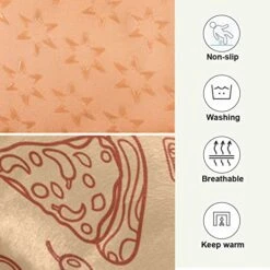 Food Pizza Dog Bed Cat Bed Soft Comfortable Pet Bed Non-Slip Calming Kennel Pad For Small Medium Large Dogs Cats 2116503 -Purritos Shop 51CgxBUkYYL