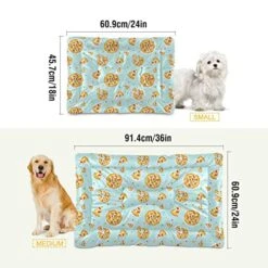 Food Pizza Dog Bed Cat Bed Soft Comfortable Pet Bed Non-Slip Calming Kennel Pad For Small Medium Large Dogs Cats 2116507 -Purritos Shop 51F9vJLY3vL