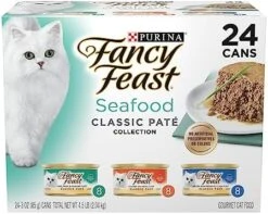 Purina Fancy Feast Grain Free Pate Wet Cat Food Variety Pack, Poultry & Beef Collection - (30) 3 Oz. Cans 19 Purina Fancy Feast Grain Free Pate Wet Cat Food Variety Pack, Poultry & Beef Collection - (30) 3 Oz. Cans -Purritos Shop 51FmnMUMRLL. AC
