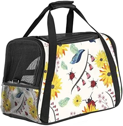 Pet Carrier Lovely Little Dog Bone Dog Food Soft-Sided Pet Travel Carriers For Cats,Dogs Puppy Comfort Portable Foldable Pet Bag Airline Approved 11 Pet Carrier Lovely Little Dog Bone Dog Food Soft-Sided Pet Travel Carriers For Cats,Dogs Puppy Comfort Portable Foldable Pet Bag Airline Approved - Image 9