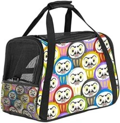 Pet Carrier Japanese Food Takoyaki Octopus Illustration Soft-Sided Pet Travel Carriers For Cats,Dogs Puppy Comfort Portable Foldable Pet Bag Airline Approved -Purritos Shop 51H1q4W71LS. AC