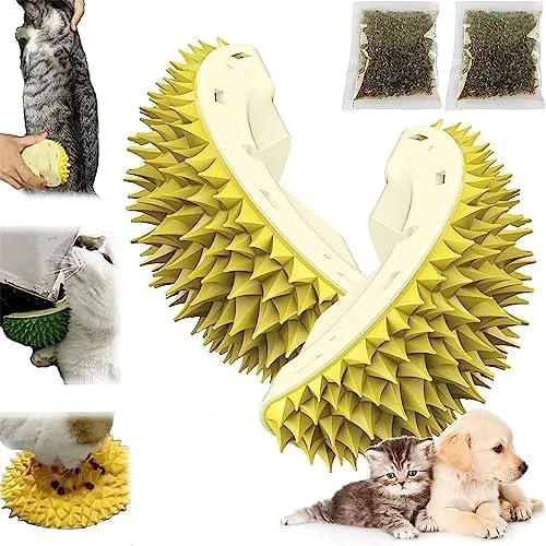 Durian-Shaped Cat Scratcher,Durian Multifunctional Toys,Cat Durian Shell Durian,Massaging And Removing Floating Hair Cat Dog Mint Toys (Green) 10 Durian-Shaped Cat Scratcher,Durian Multifunctional Toys,Cat Durian Shell Durian,Massaging And Removing Floating Hair Cat Dog Mint Toys (Green) - Image 8