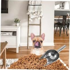 PATKAW 3pcs Pet Feeding Scoop Stainless Steel Pet Feeder Pet Food Scoop 1/2 Cup Scoop Dog Food Scooper Feed Scoop Aluminum Scoop Metal Dog Food Shovel Dog Food Spoon Ice Machine Thicken -Purritos Shop 51KnvCdbm3L