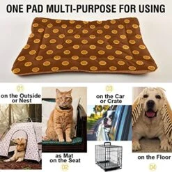 Food Pizza Dog Bed Cat Bed Soft Comfortable Pet Bed Non-Slip Calming Kennel Pad For Small Medium Large Dogs Cats 2116512 -Purritos Shop 51MEbpDcdYL