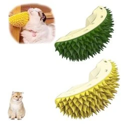 Durian Multifunctional Toys,Durian Cat Scratcher,Massaging And Removing Floating Hair Cat Dog Mint Toys (Yellow) 18 Durian Multifunctional Toys,Durian Cat Scratcher,Massaging And Removing Floating Hair Cat Dog Mint Toys (Yellow) -Purritos Shop 51NOEuIybL