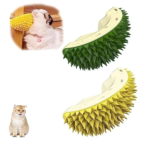Durian Multifunctional Toys,Durian Cat Scratcher,Massaging And Removing Floating Hair Cat Dog Mint Toys (Yellow) 10 Durian Multifunctional Toys,Durian Cat Scratcher,Massaging And Removing Floating Hair Cat Dog Mint Toys (Yellow) - Image 8