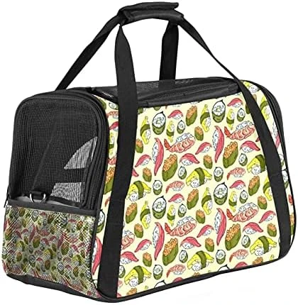 Pet Carrier Cute Sushi Japanese Food Soft-Sided Pet Travel Carriers For Cats,Dogs Puppy Comfort Portable Foldable Pet Bag Airline Approved 16 Pet Carrier Cute Sushi Japanese Food Soft-Sided Pet Travel Carriers For Cats,Dogs Puppy Comfort Portable Foldable Pet Bag Airline Approved - Image 14