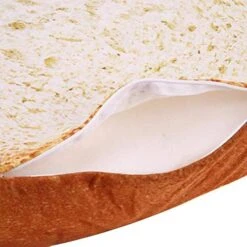 SONGBIRDTH Unique Toast Washable Cat Dog Sleeping Pad Mattress Soft Warm Pet Bed Carpet,Breathable Cotton Blend,Removable Easy To Clean 60 * 60cm -Purritos Shop 51NlCwg188L