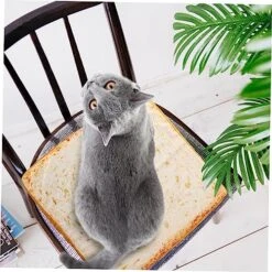 Ibasenice Cat Cushion Dog Bed Indoor Couch Sleeping Pad Indoor Chair Cushions Cat Beds Pet Warm Bed Cooling Mat For Cats Cat Sleeping Cushion Supple Bread Pillow Household Chair Cushion Food -Purritos Shop 51No2p1EYpL