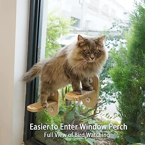 PETKARAY Cat Window Shelf, Original Cat Window Perch Hammock, Durable Cat Seat For Window Sill, Sturdy Indoor Window Stairs For Large Cats 6 PETKARAY Cat Window Shelf, Original Cat Window Perch Hammock, Durable Cat Seat For Window Sill, Sturdy Indoor Window Stairs For Large Cats - Image 4