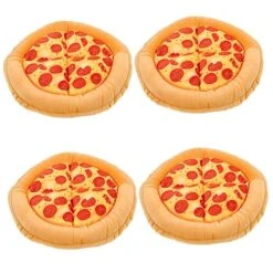 Mipcase 4pcs Cat Nest Large Cat House Round Cushion Outdoor Playsets Soft Plush Cat Mat Cozy Food Dog Cat Bed Cat Beds For Indoor Cats Small Cat Bed Cat Sleeping Mat Kitten Beds Vocalize