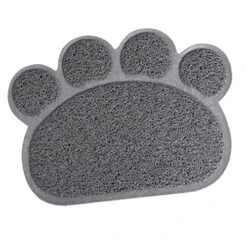 Washable Rug 3pcs Soft Dish Rug Pet Puppy Place Mats Shape Litter PVC Pad， For Dog Feeding *cm Cm Kitten Water * Bowl Grey Scatter Control Food Placemat Cat Mat Mat- Non- Paw Washable Rugs