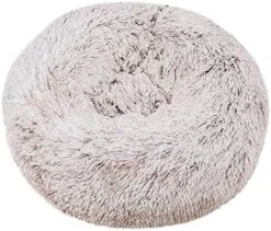 YangYan Super Soft Pet Bed Kennel Dog Round Cat Winter Warm Sleeping Bag Long Plush Puppy Cushion Mat Portable Cat Supplies 46/50/60cm (Color : White Brown, Size : 50cm) -Purritos Shop 51Pb2KBIaHL. AC 3