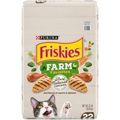 Purina Friskies Dry Cat Food, Farm Favorites With Chicken - 22 Lb. Bag