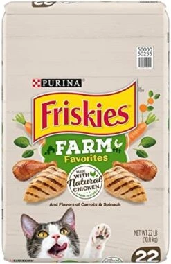 Purina Friskies Dry Cat Food, Farm Favorites With Chicken - 22 Lb. Bag -Purritos Shop 51QJIVMstzL. AC