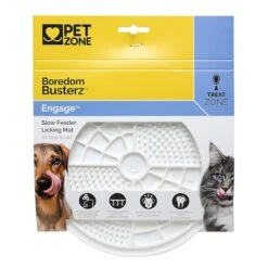 Boredom Busterz White Engage Licking Mat For Pets