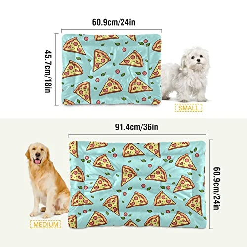 Food Pizza Dog Bed Cat Bed Soft Comfortable Pet Bed Non-Slip Calming Kennel Pad For Small Medium Large Dogs Cats 2116375 5 Food Pizza Dog Bed Cat Bed Soft Comfortable Pet Bed Non-Slip Calming Kennel Pad For Small Medium Large Dogs Cats 2116375 - Image 3