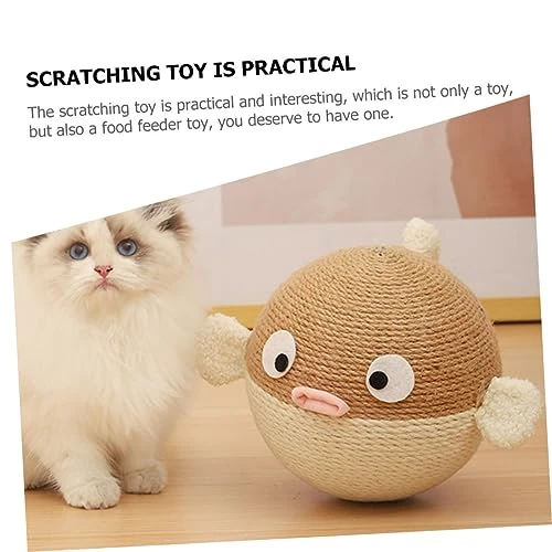 PATKAW Toys Sisal Rope Household Cat Scratcher Wear-Resistant Scratching Ball Cat Scratcher Ball Wear-Resistant Scratching Board Cat Treat Toy Dog Treat Dispenser Pet Cat Supplies 5 PATKAW Toys Sisal Rope Household Cat Scratcher Wear-Resistant Scratching Ball Cat Scratcher Ball Wear-Resistant Scratching Board Cat Treat Toy Dog Treat Dispenser Pet Cat Supplies - Image 3