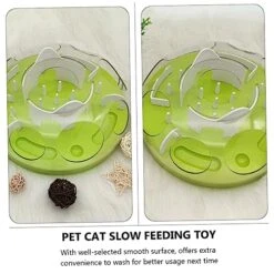POPETPOP Cat Anti Choking Toy Doll Playsets Chew Toys Puppy Puzzle Small Puppy Toys Cat Puzzle Bowl Interactive Cat Food Bowl Cat Training Plaything Pet Cat Slow Feeding Toy Cat Maze Feeder -Purritos Shop 51RXMRZ4SrL