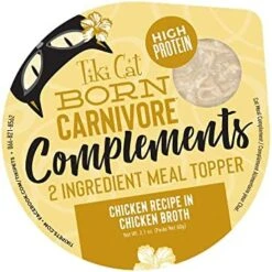 Tiki Cat Born Carnivore Complements Variety Pack, Chicken Blends, Wet, High-Protein & High-Moisture Cat Food Topper, 2.1 Oz. Cups (Pack Of 10) 19 Tiki Cat Born Carnivore Complements Variety Pack, Chicken Blends, Wet, High-Protein & High-Moisture Cat Food Topper, 2.1 Oz. Cups (Pack Of 10) -Purritos Shop 51SiHnmOwkL. AC