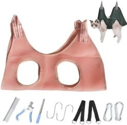 Alkyne Cuddles And Meow - Good Cat Hammock, Cuddlesmeow Cat&Dog Grooming Hammock, Pet Grooming Hammock Harness With Nail Clippers And Trimmer (Blue, S) 28 Alkyne Cuddles And Meow - Good Cat Hammock, Cuddlesmeow Cat&Dog Grooming Hammock, Pet Grooming Hammock Harness With Nail Clippers And Trimmer (Blue, S) -Purritos Shop 51SqwLd7dzL. AC