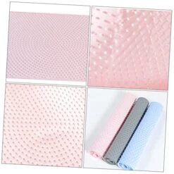 PATKAW 1pc Foldable Cat Litter Mat Cat Food Tray Food Serving Tray Dog Food Tray Cat Feeding Mat Litter Tray Mat Pet Feeding Tray Cat Cushion Mat Dog Car Mat PVC Pink Catcher -Purritos Shop 51THMHvxgDL