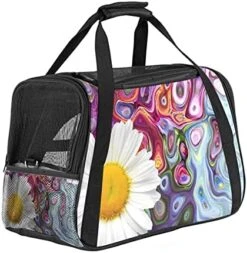 Pet Carrier Avocado Eggs Beef Vegetables Food Soft-Sided Pet Travel Carriers For Cats,Dogs Puppy Comfort Portable Foldable Pet Bag Airline Approved -Purritos Shop 51TeJnlQGqS. AC