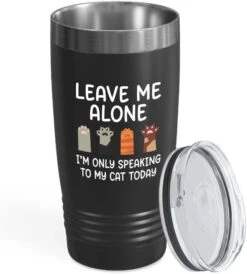 Flairy Land Cat Lady Black Tumbler 20oz - Passionate About Cats -Cat Themed Kitchenware Cat Parent Gift Cat Person Feline Mom Furkids Cat Sitter Cat Groomer Middle Aged Woman -Purritos Shop 51W3yCDaS0L. AC