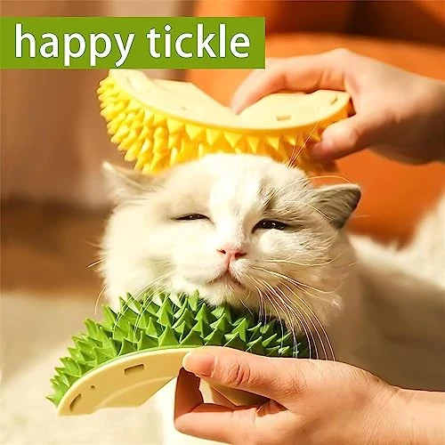 Durian-Shaped Cat Scratcher,Durian Multifunctional Toys,Cat Durian Shell Durian,Massaging And Removing Floating Hair Cat Dog Mint Toys (Green) 4 Durian-Shaped Cat Scratcher,Durian Multifunctional Toys,Cat Durian Shell Durian,Massaging And Removing Floating Hair Cat Dog Mint Toys (Green) - Image 2