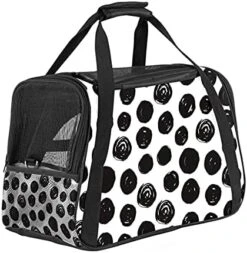 Pet Carrier Lovely Little Dog Bone Dog Food Soft-Sided Pet Travel Carriers For Cats,Dogs Puppy Comfort Portable Foldable Pet Bag Airline Approved 22 Pet Carrier Lovely Little Dog Bone Dog Food Soft-Sided Pet Travel Carriers For Cats,Dogs Puppy Comfort Portable Foldable Pet Bag Airline Approved -Purritos Shop 51WpkByiihL. AC