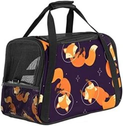 Pet Carrier Fast Food Pizza Hamburg Hot Dog Pattern Soft-Sided Pet Travel Carriers For Cats,Dogs Puppy Comfort Portable Foldable Pet Bag Airline Approved -Purritos Shop 51Xh gvo13S. AC
