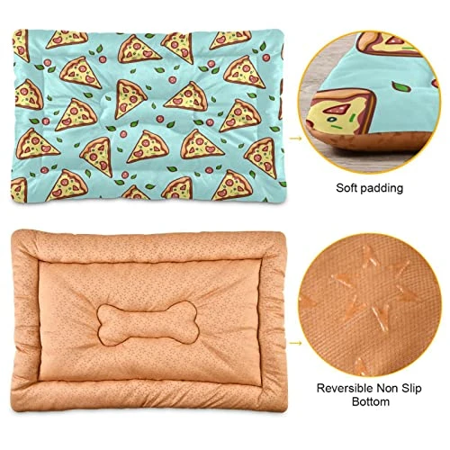Food Pizza Dog Bed Cat Bed Soft Comfortable Pet Bed Non-Slip Calming Kennel Pad For Small Medium Large Dogs Cats 2116375 4 Food Pizza Dog Bed Cat Bed Soft Comfortable Pet Bed Non-Slip Calming Kennel Pad For Small Medium Large Dogs Cats 2116375 - Image 2