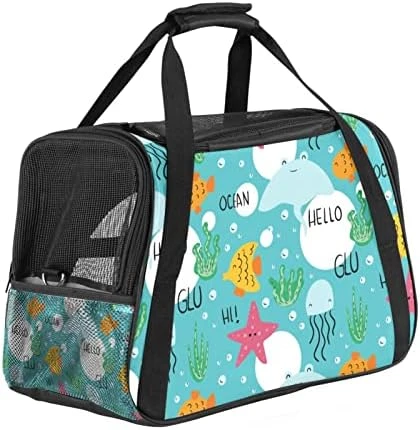 Pet Carrier Lovely Little Dog Bone Dog Food Soft-Sided Pet Travel Carriers For Cats,Dogs Puppy Comfort Portable Foldable Pet Bag Airline Approved 14 Pet Carrier Lovely Little Dog Bone Dog Food Soft-Sided Pet Travel Carriers For Cats,Dogs Puppy Comfort Portable Foldable Pet Bag Airline Approved - Image 12