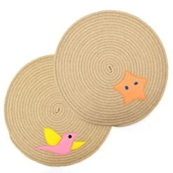 TEHAUX Pet Cat Hut- 1pc Pet Cat Litter Pad Circular Sleeping Mat Cartoon Hemp Rope Cushion Pet Placemat Food Feeding Mat Floor Mat (Random Color) 8 TEHAUX Pet Cat Hut- 1pc Pet Cat Litter Pad Circular Sleeping Mat Cartoon Hemp Rope Cushion Pet Placemat Food Feeding Mat Floor Mat (Random Color) -Purritos Shop 51YyVc4G5IL