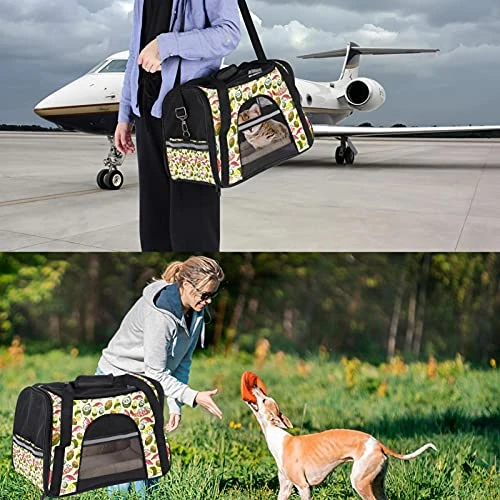 Pet Carrier Cute Sushi Japanese Food Soft-Sided Pet Travel Carriers For Cats,Dogs Puppy Comfort Portable Foldable Pet Bag Airline Approved 9 Pet Carrier Cute Sushi Japanese Food Soft-Sided Pet Travel Carriers For Cats,Dogs Puppy Comfort Portable Foldable Pet Bag Airline Approved - Image 7