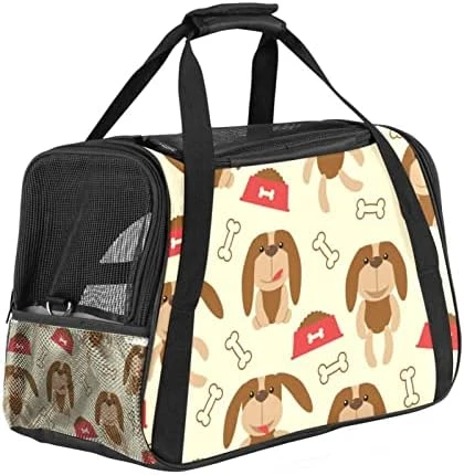 Pet Carrier Lovely Little Dog Bone Dog Food Soft-Sided Pet Travel Carriers For Cats,Dogs Puppy Comfort Portable Foldable Pet Bag Airline Approved 16 Pet Carrier Lovely Little Dog Bone Dog Food Soft-Sided Pet Travel Carriers For Cats,Dogs Puppy Comfort Portable Foldable Pet Bag Airline Approved - Image 14