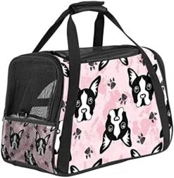Pet Carrier Cute Cat Fish Food Pattern Soft-Sided Pet Travel Carriers For Cats,Dogs Puppy Comfort Portable Foldable Pet Bag Airline Approved -Purritos Shop 51b0O73YhwS. AC