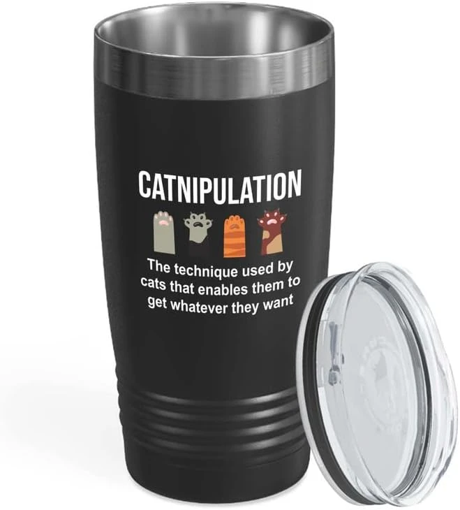 Flairy Land Cat Lady Black Tumbler 20oz - Catnipulation Defiition -Cat Themed Kitchenware Cat Parent Gift Cat Person Feline Mom Furkids Cat Sitter Cat Groomer Middle Aged Woman 6 Flairy Land Cat Lady Black Tumbler 20oz - Catnipulation Defiition -Cat Themed Kitchenware Cat Parent Gift Cat Person Feline Mom Furkids Cat Sitter Cat Groomer Middle Aged Woman - Image 5