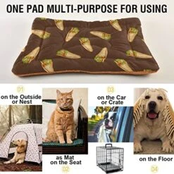 Food Burrito Dog Bed Cat Bed Soft Comfortable Pet Bed Non-Slip Calming Kennel Pad For Small Medium Large Dogs Cats 2116467 14 Food Burrito Dog Bed Cat Bed Soft Comfortable Pet Bed Non-Slip Calming Kennel Pad For Small Medium Large Dogs Cats 2116467 -Purritos Shop 51c0qLUuzSL