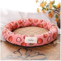 YangYan Cooling Pet Bed Mats, Breathable Pad Ultra Soft Comfortable Blanket Bed For Cats Small Medium Large Dogs Pet Summer Mats (Color : Blue Cat, Size : L) -Purritos Shop 51cABBi8MML. AC