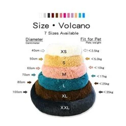 YangYan Kennel Round Pet Cat Bed Soft Plush Cat Dog House Matress Mat Winter Puppy Warm Nest Soft Pet Cat Sleeping House (Color : Grey, Size : 35cm) -Purritos Shop 51cXYWOeyNL