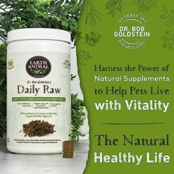 Earth Animal Daily Raw Cat Food & Raw Dog Food Topper - Complete Cat & Dog Vitamins Supplement, 1 Pound -Purritos Shop 51clA2wfyhL