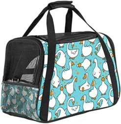 Pet Carrier Cartoon Donuts Food Plants Pattern Soft-Sided Pet Travel Carriers For Cats,Dogs Puppy Comfort Portable Foldable Pet Bag Airline Approved -Purritos Shop 51ehOl8bLRL. AC