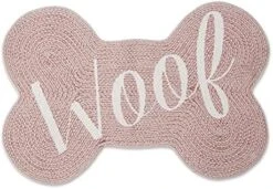 Bone Dry DII Braided Pet Mat Collection 100% Cotton, Oval Shape, Gray Good Kitty -Purritos Shop 51ehVhEJ0BL. AC