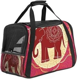 Pet Carrier Retro Seafood Marine With Lobster Pattern Soft-Sided Pet Travel Carriers For Cats,Dogs Puppy Comfort Portable Foldable Pet Bag Airline Approved -Purritos Shop 51enXHMx8OS. AC