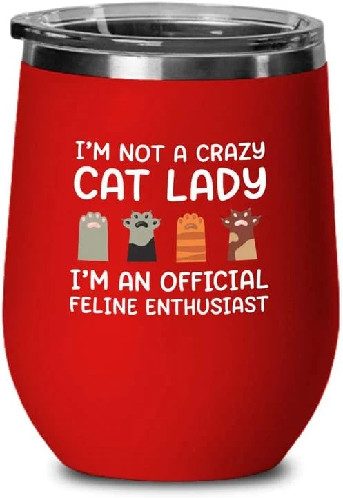 Flairy Land Cat Lady Black Wine Tumbler 12oz - Passionate About Cats -Cat Funny Gifts Cat Mom Cat Grandma Pet Paw Kitten Whiskers Cat Lovers Feline Cat Person Cat Rescuer 16 Flairy Land Cat Lady Black Wine Tumbler 12oz - Passionate About Cats -Cat Funny Gifts Cat Mom Cat Grandma Pet Paw Kitten Whiskers Cat Lovers Feline Cat Person Cat Rescuer - Image 14