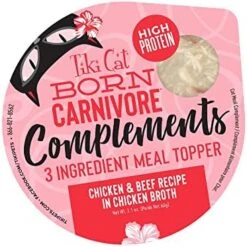 Tiki Cat Born Carnivore Complements Variety Pack, Chicken Blends, Wet, High-Protein & High-Moisture Cat Food Topper, 2.1 Oz. Cups (Pack Of 10) 22 Tiki Cat Born Carnivore Complements Variety Pack, Chicken Blends, Wet, High-Protein & High-Moisture Cat Food Topper, 2.1 Oz. Cups (Pack Of 10) -Purritos Shop 51giGw67tGL. AC